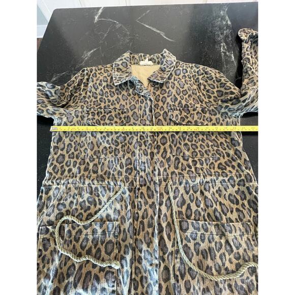 MYSTREE Washed Animal Print Jacket from Buckle Med 100% Cotton - Picture 8 of 12
